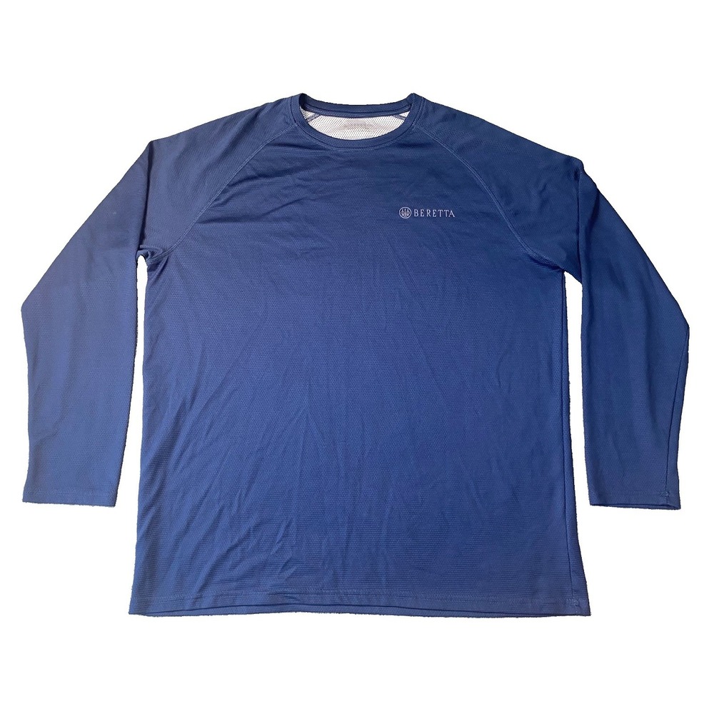 Beretta Base Layer Pro Tech Shirt Mens 2XL Blue Long Sleeve Performance